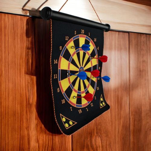 Go! Games Deluxe Magnetic Dart Board Set | 15 Inch | Family Safe Darts - Image 9