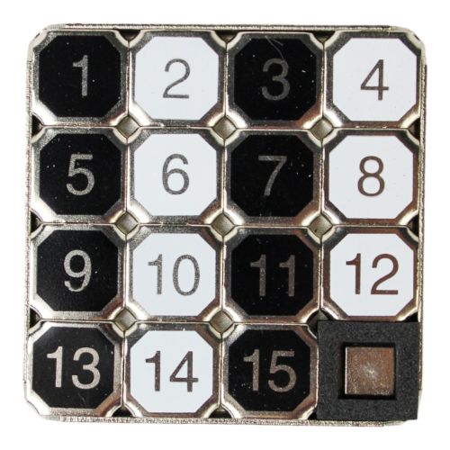 Go! Games Classic 15 Puzzle Game - Metal Frame Slider Puzzle - Image 5