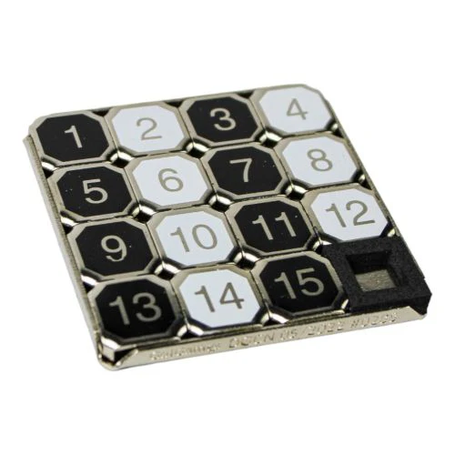 Go! Games Classic 15 Puzzle Game - Metal Frame Slider Puzzle - Image 6