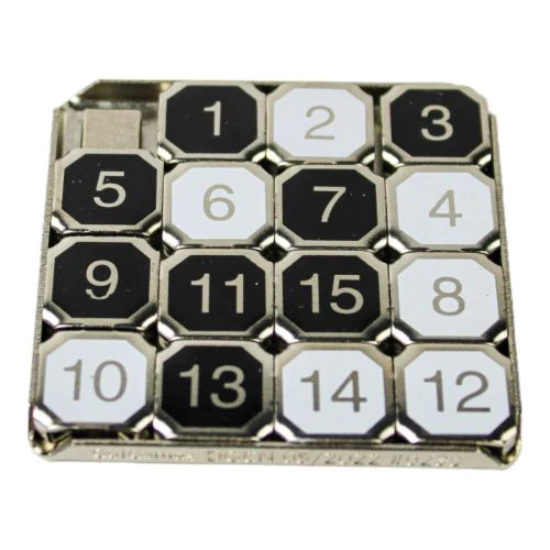 Go! Games Classic 15 Puzzle Game - Metal Frame Slider Puzzle - Image 7
