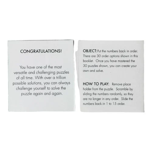 Go! Games Classic 15 Puzzle Game - Metal Frame Slider Puzzle - Image 8