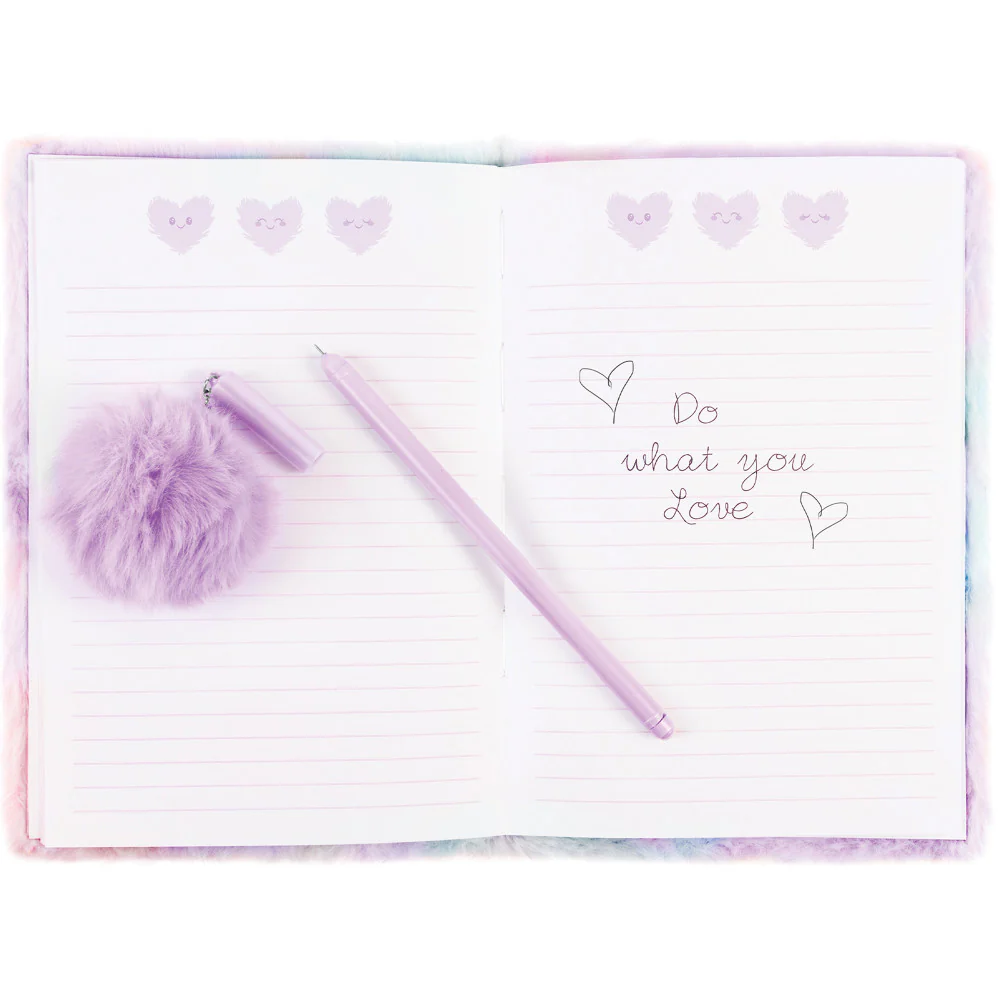 3C4G Imagination Land Wild Style Plush Journal & Pen - Fuzzy Friend - 192 Pages - Image 4