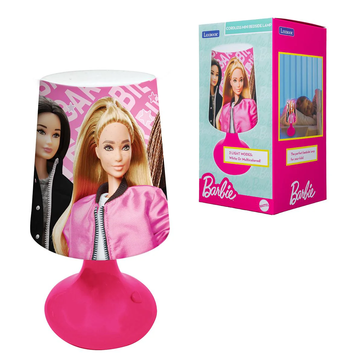 Barbie Dreamlight - Wireless Mini Bedside Lamp - Pink Nightlight - Image 3