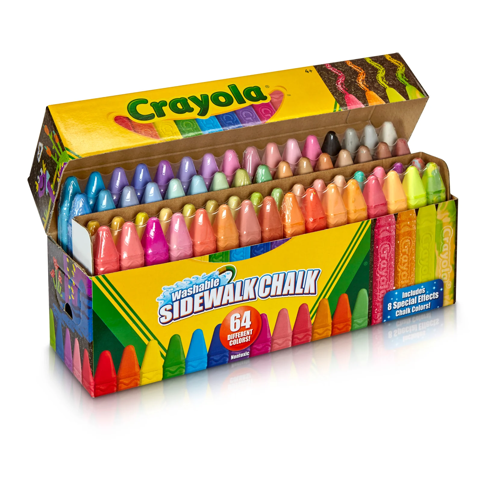 Crayola Ultimate Washable Sidewalk Chalk Set - Vibrant 64 Count - Image 3