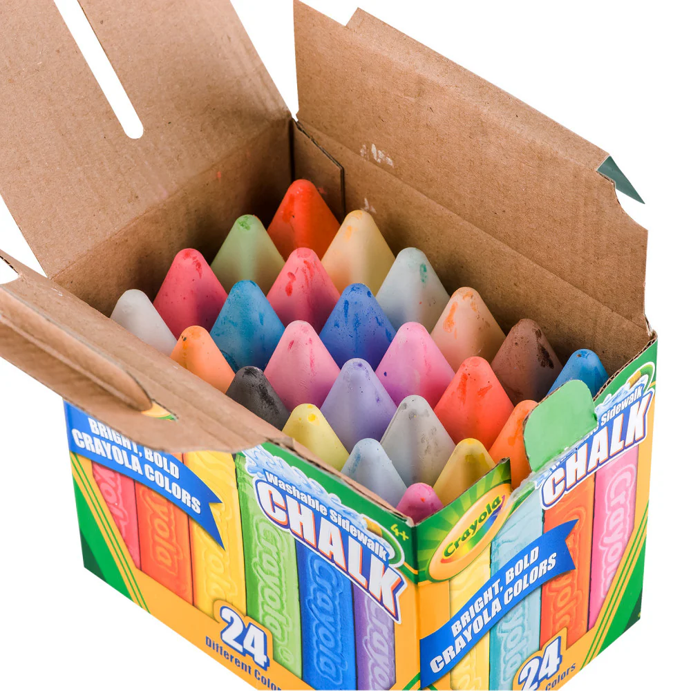 Crayola Outdoor Washable Sidewalk Chalk - 96 Vibrant Colors - Image 3