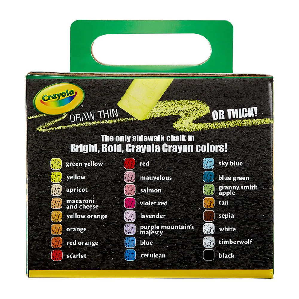 Crayola Outdoor Washable Sidewalk Chalk - 96 Vibrant Colors - Image 4