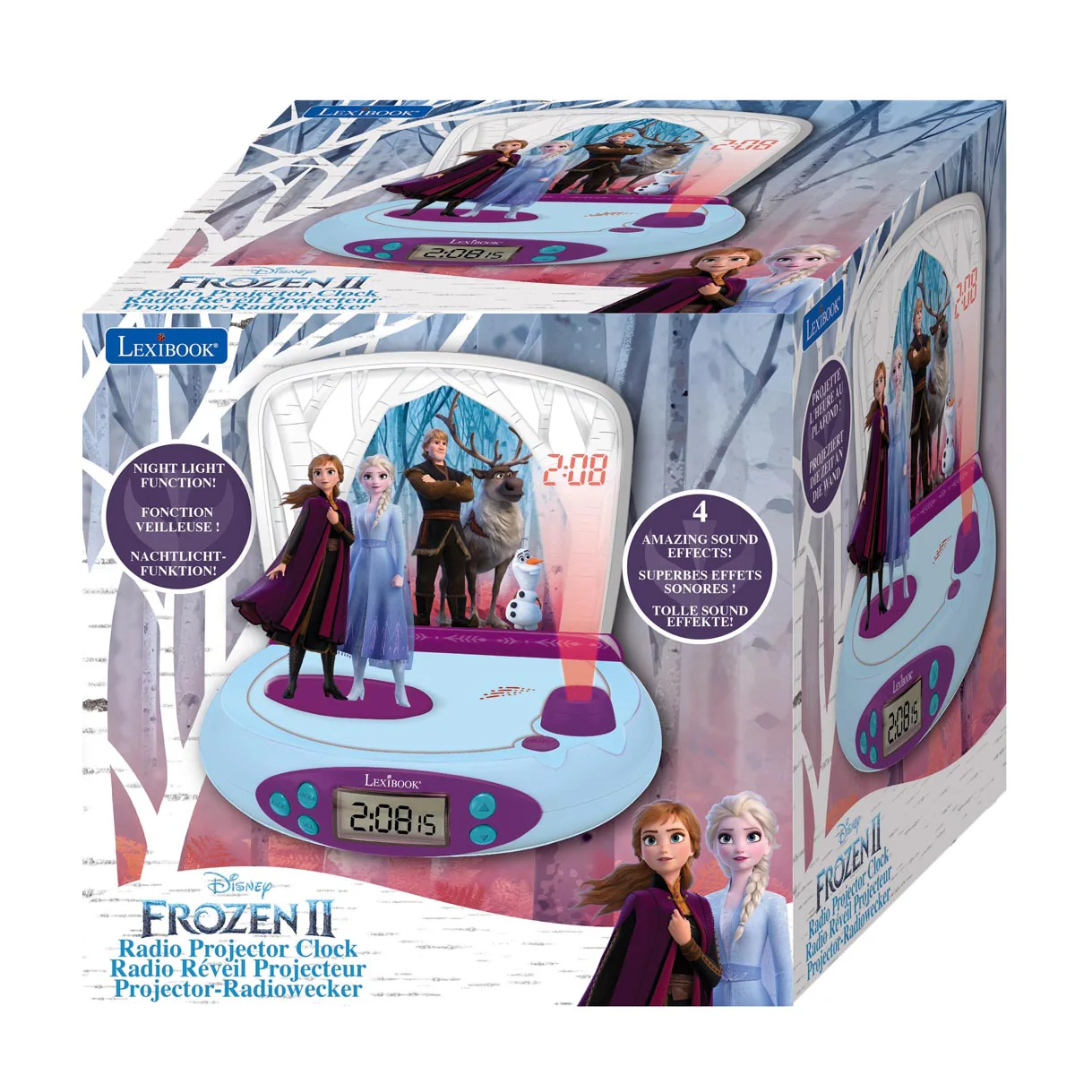 Disney Frozen II Projector clock with sounds - Image 3