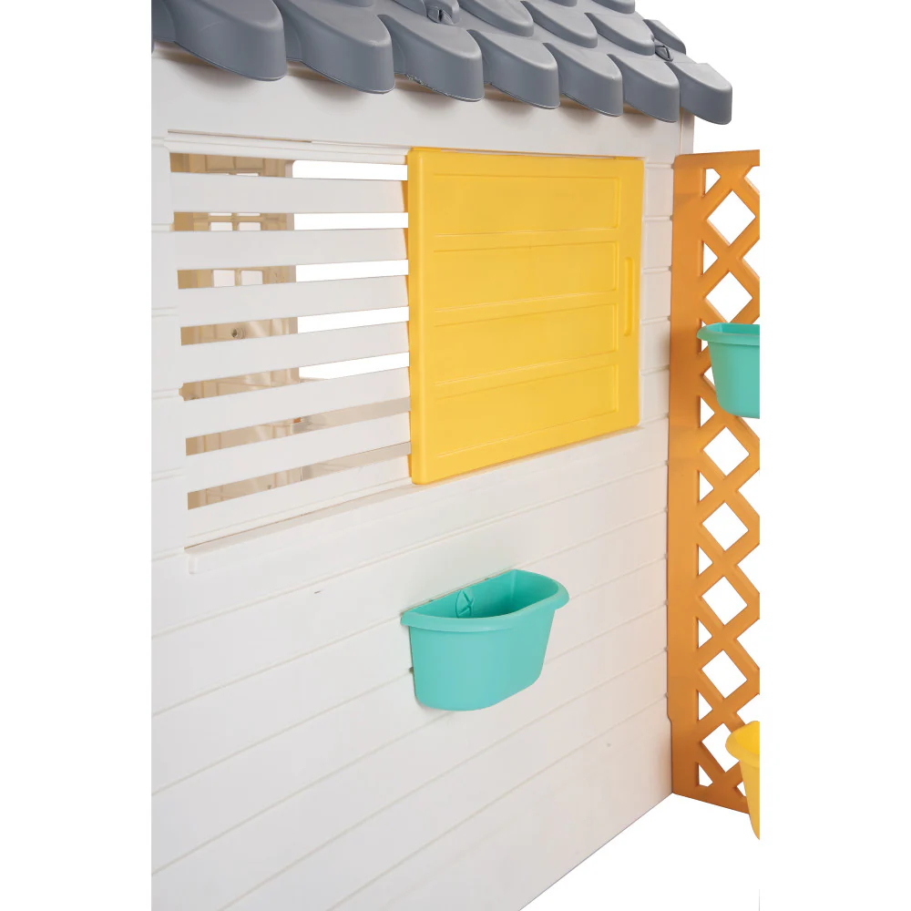 Dolu Garden Playhouse with Fence - Colorful Kids-Toddler Sanctuary - Image 5