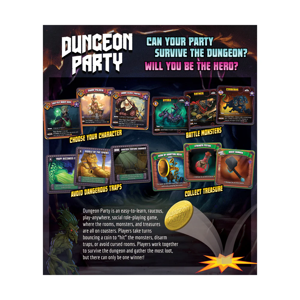 Dungeon Party Premium Edition Strategic Board Game - Image 3