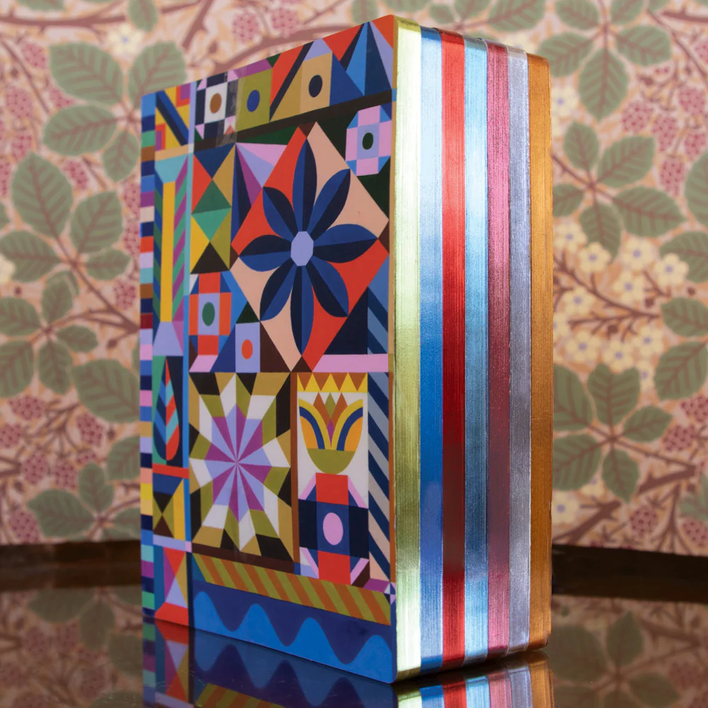 eeBoo Piece & Love Starlight Pinwheels Gilded Journal - Vibrant Adult Diary - Image 5