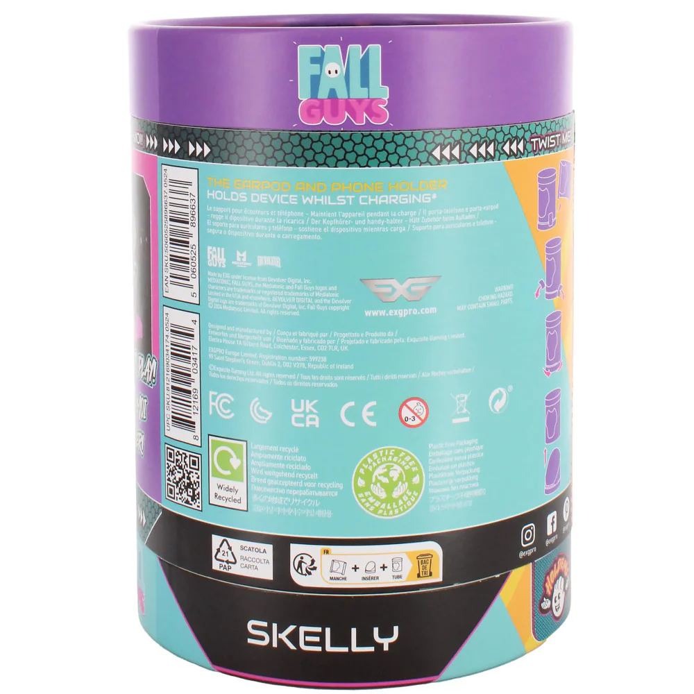 Exquisite Gaming: Holdems: Fall Guys - Skelly - Earbud & Phone Holder - Image 7