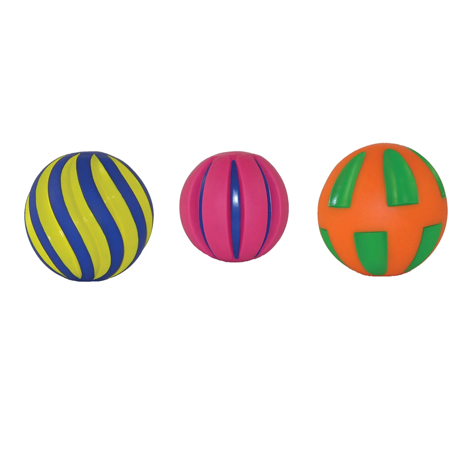 Get Ready Kids Multicolored Tactile Squeak Balls - Set of 6 - Image 3