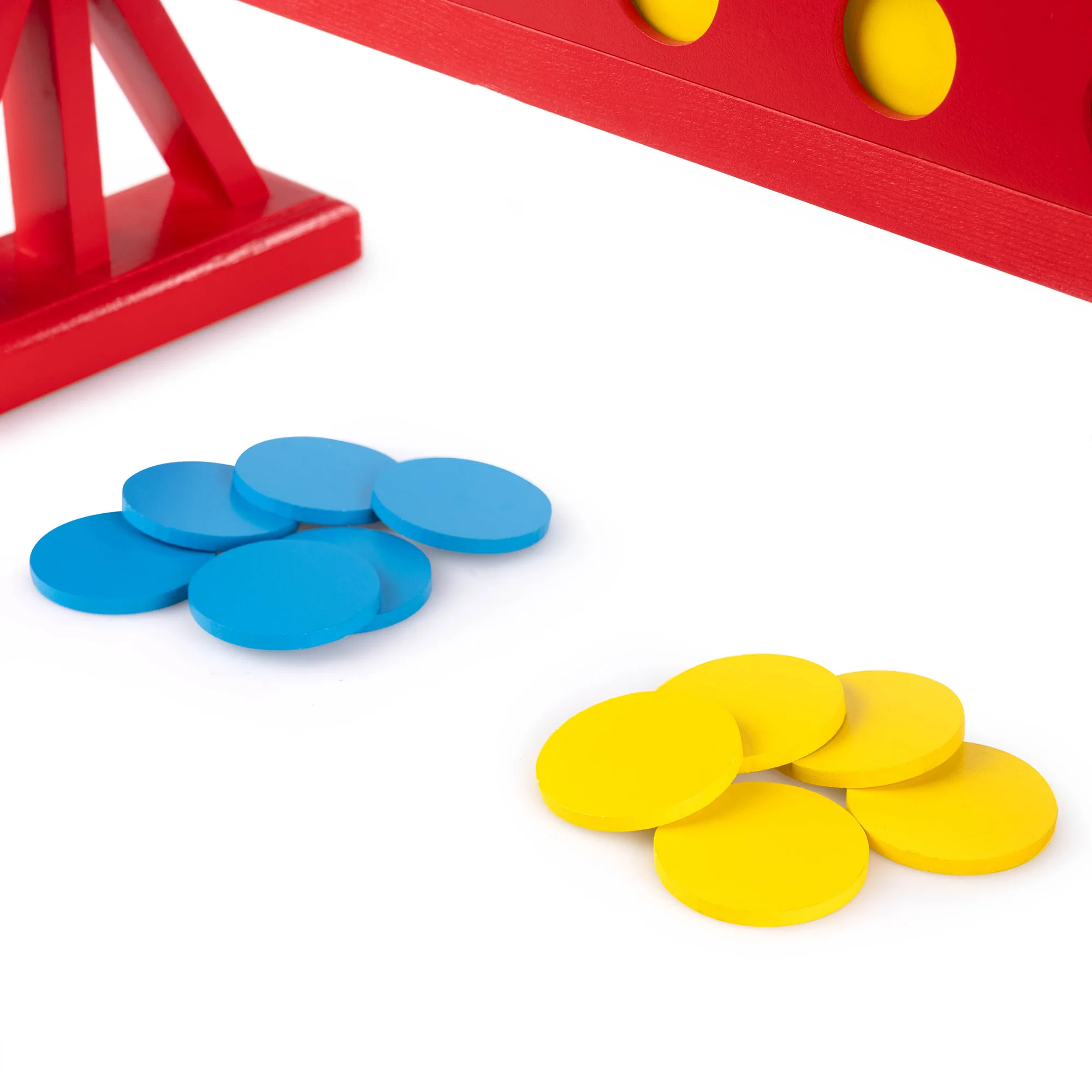 Grasshopper Games Giant 4-In-A-Row Wood Game with Travel Bag for Indoor/Outdoor Fun - Image 5