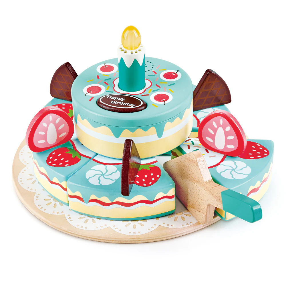 Hape 9-Piece Toddler Picnic Basket Set - Soft Toy Food & Blanket - Image 9