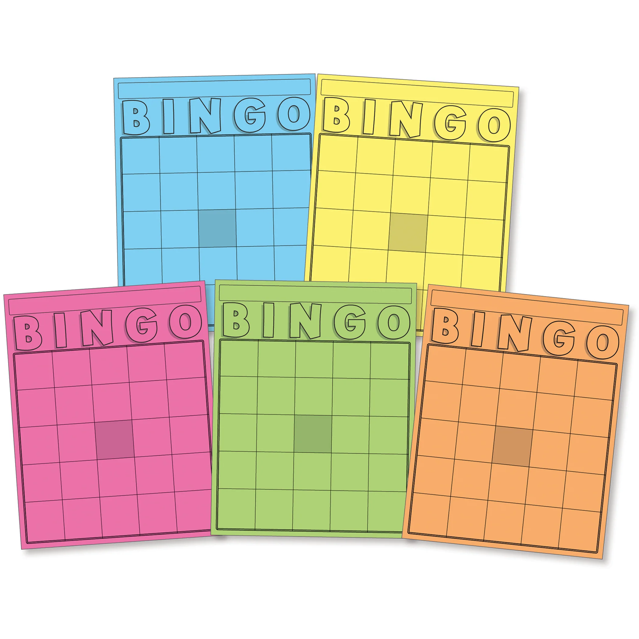 Hygloss Colorful Bingo Blast Cards & Chips Set - 1000 Chips, 50 Cards - Image 3
