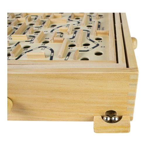 Classic Wooden Labyrinth Maze Skill Game - Image 10