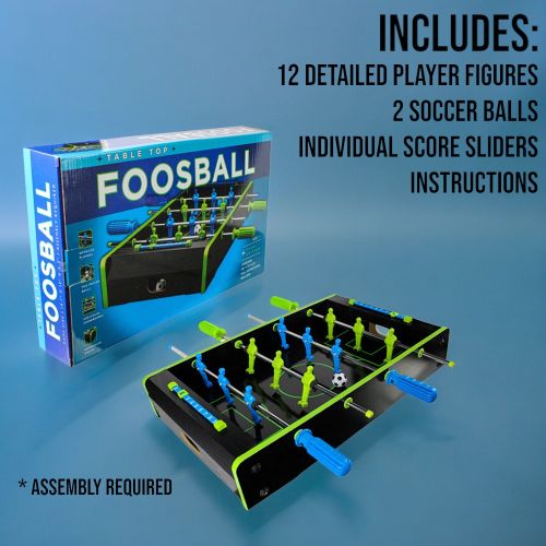 Neon Foosball Tabletop Game - Compact & Colorful Kickoff - Image 4