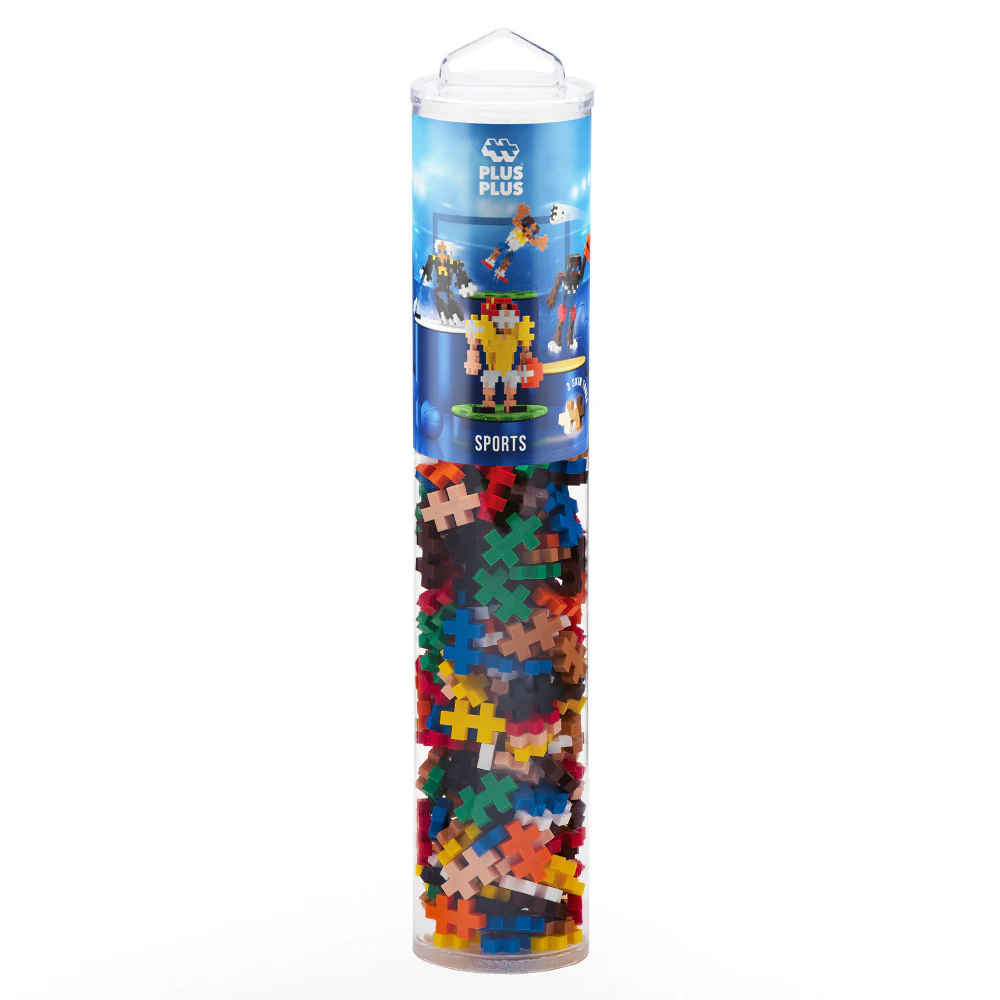 Plus-Plus Sports Mix Instructed Play Tube, 240 Pieces for Kids Ages 5+ - Image 4