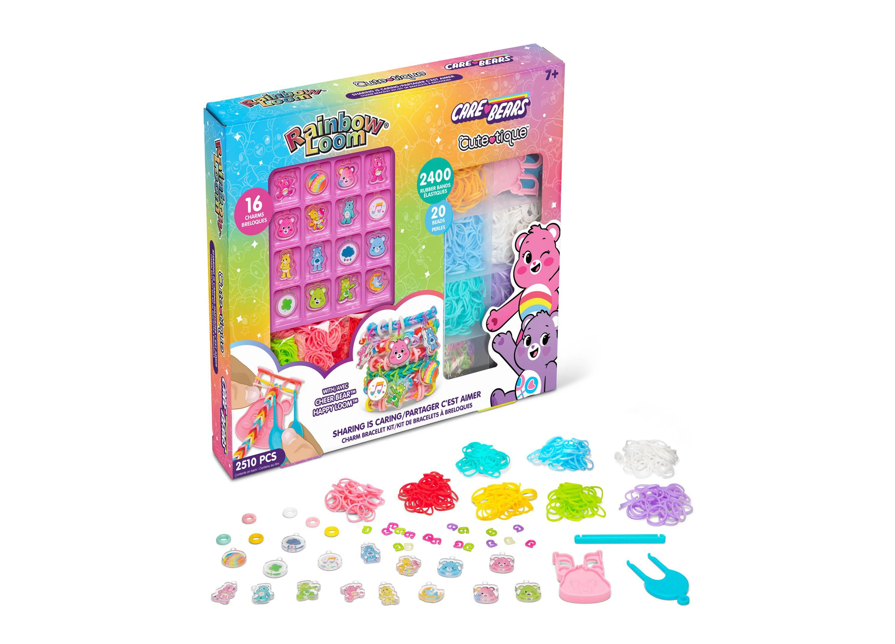 Rainbow Loom Care Bears Cutetique Sharing Is Caring Jewelry Kit - 16 Charms - Image 3