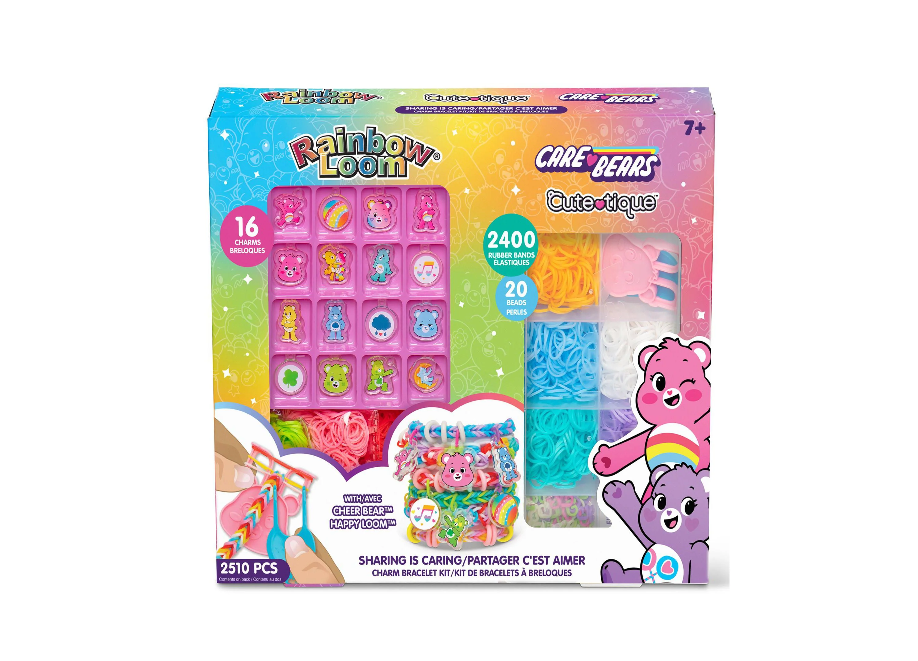 Rainbow Loom Care Bears Cutetique Sharing Is Caring Jewelry Kit - 16 Charms - Image 6