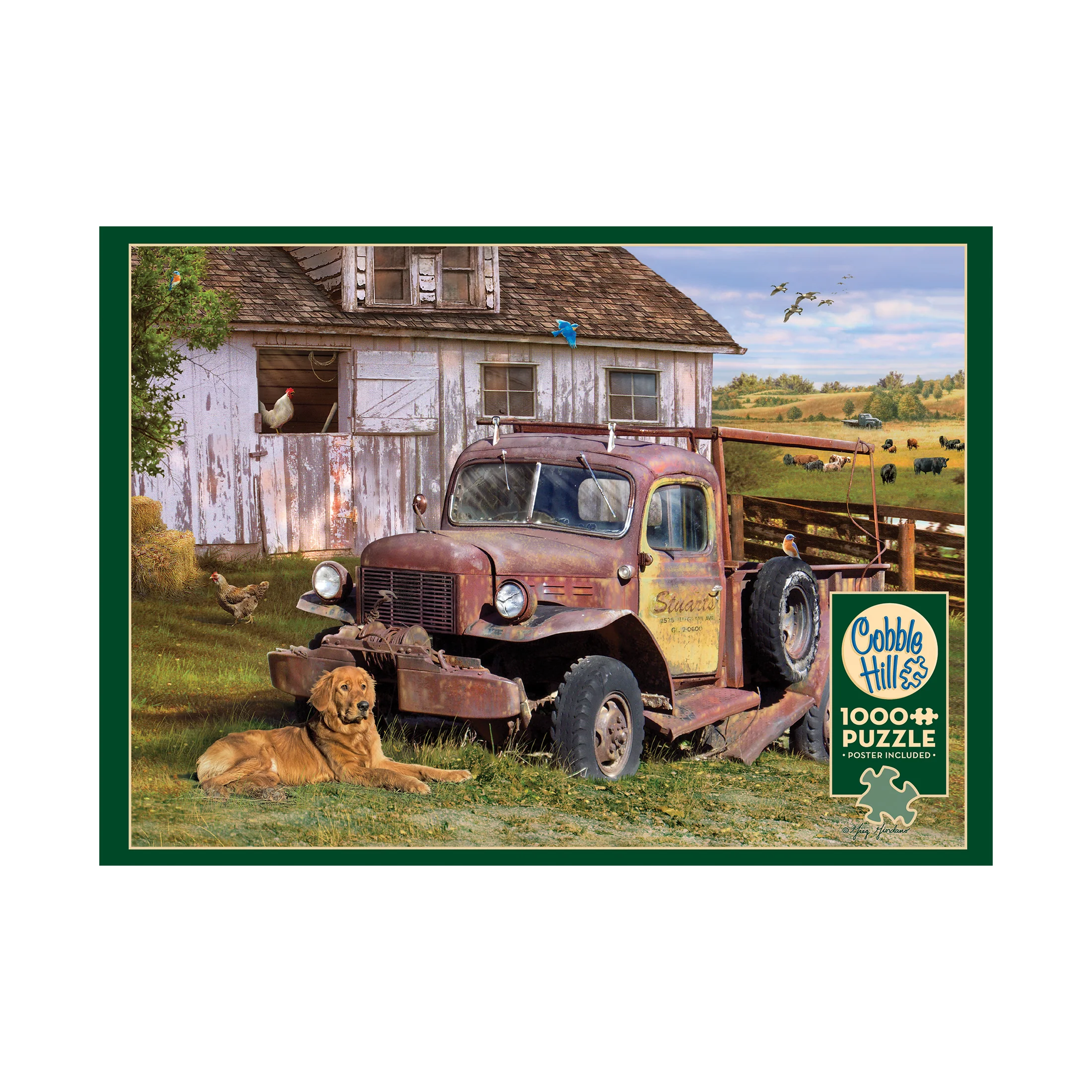 Greg Giordano Summer Farm Truck Jigsaw Puzzle - 1000 pc - Image 3