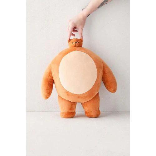 Tiny Headed Kingdom Pip 15 Inch Plush Bear - Tan and White - Image 3
