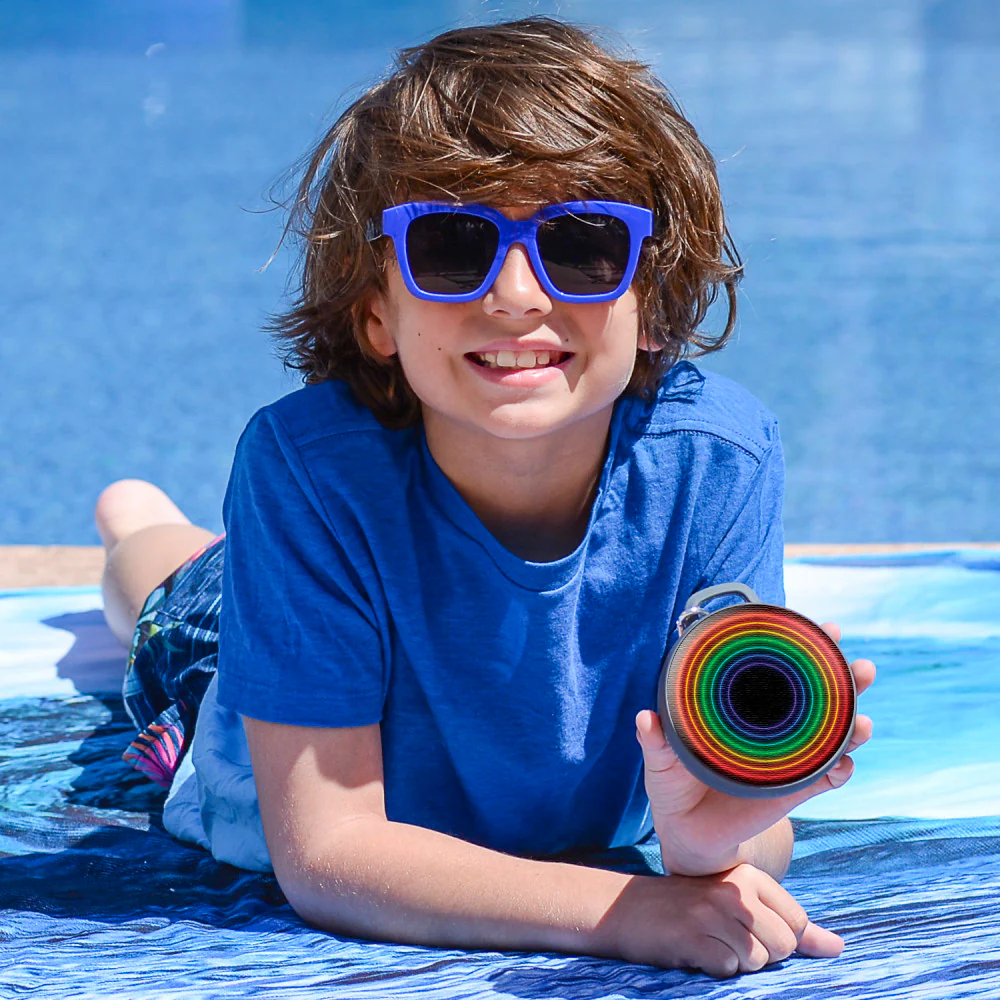 Watchitude Jammed 2 Go Rainbow Wave Round Bluetooth Speaker - Image 5