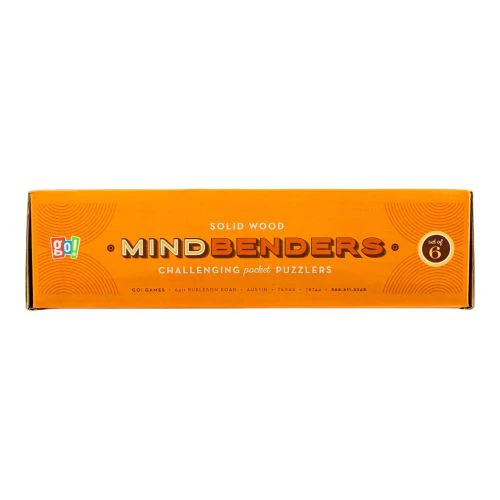 Classic Wooden MindBenders 6-Pack Puzzle Set - Intricate Brain Teasers - Image 4